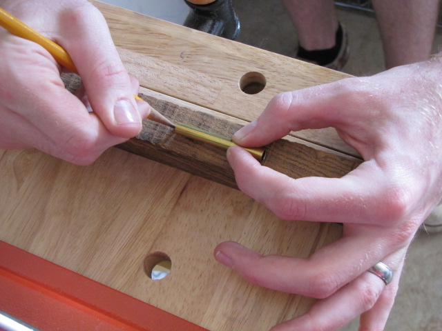 measuring the second pen blank