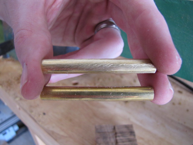 sanded brass tube vs. unsanded brass tube